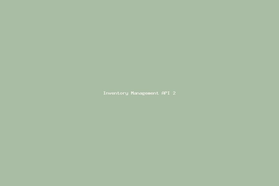 Inventory Management API screenshot 2